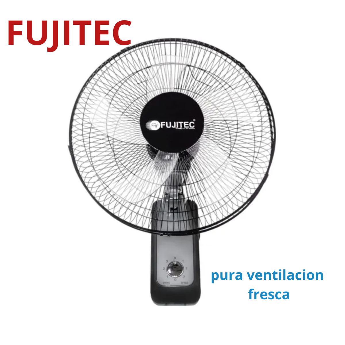 FUJITEC - VENTILADOR DE PARED DE 16" FUJITEC  CF 40C negro