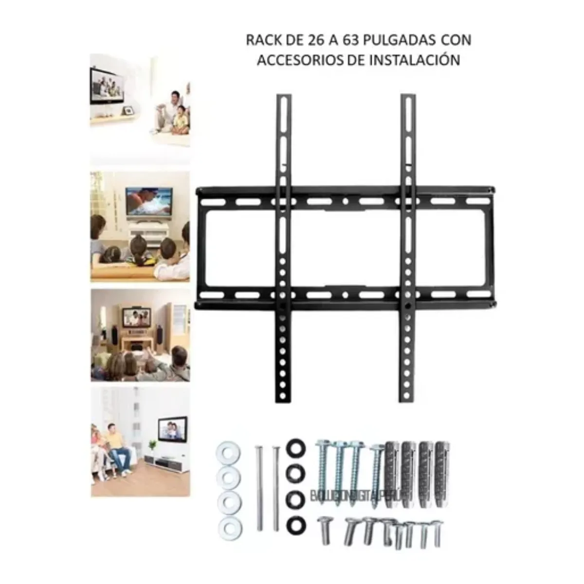 SEISA - Rack Soporte Tv 23 Hasta 63 Pulgadas Televisor Pared LED LCD PDP