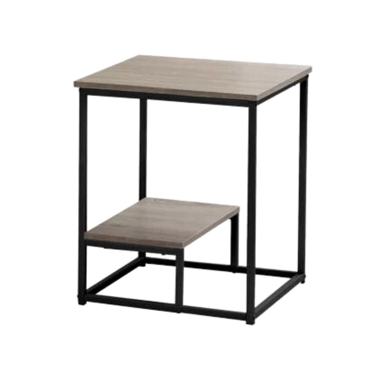 GENERICO - Mesa Auxiliar Industrial Batons Espresso Coricha Home