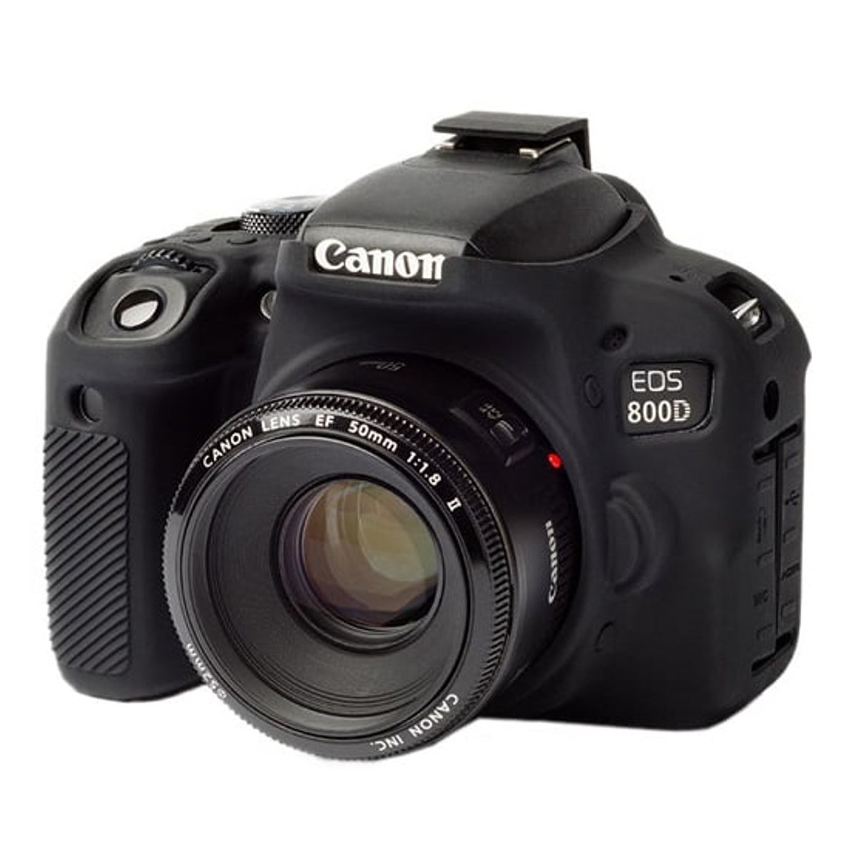 GENERICO - Funda Case de Silicona para Canon T7i  800D Negro