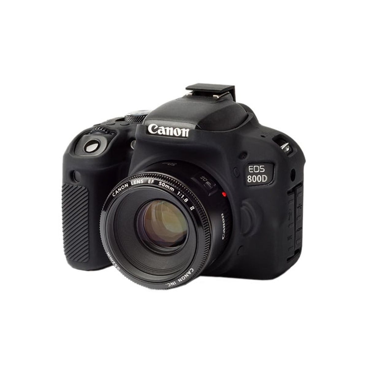 GENERICO - Funda Case de Silicona para Canon T7i  800D Negro