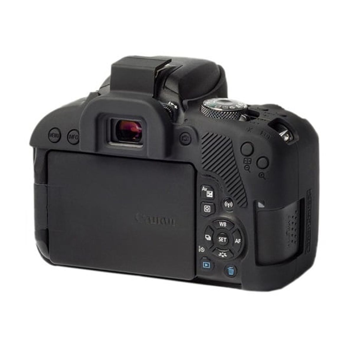 GENERICO - Funda Case de Silicona para Canon T7i  800D Negro