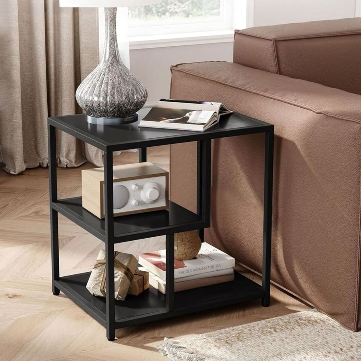 GENERICO - Mesa Auxiliar Elisa Negro Coricha Home