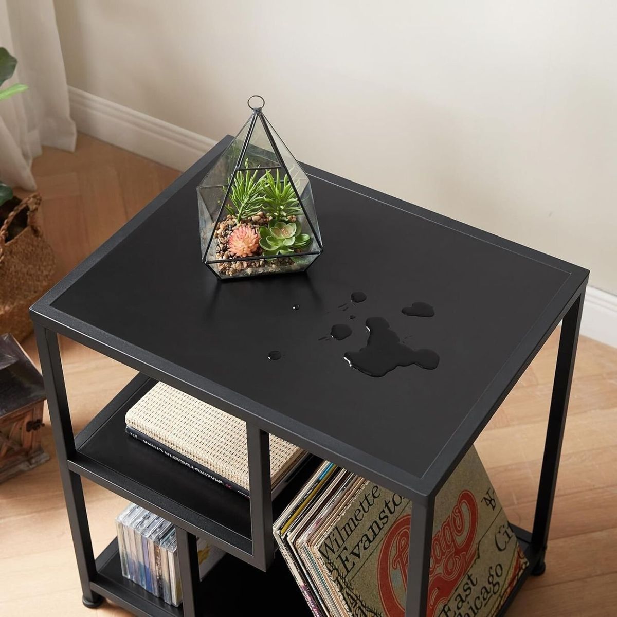 GENERICO - Mesa Auxiliar Elisa Negro Coricha Home