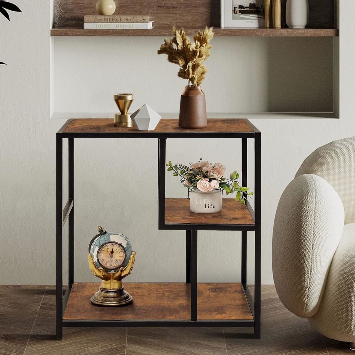 GENERICO - Mesa Auxiliar Emma Caramelo Coricha Home