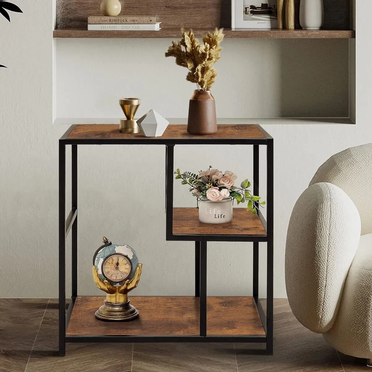 GENERICO - Mesa Auxiliar Emma Caramelo Coricha Home