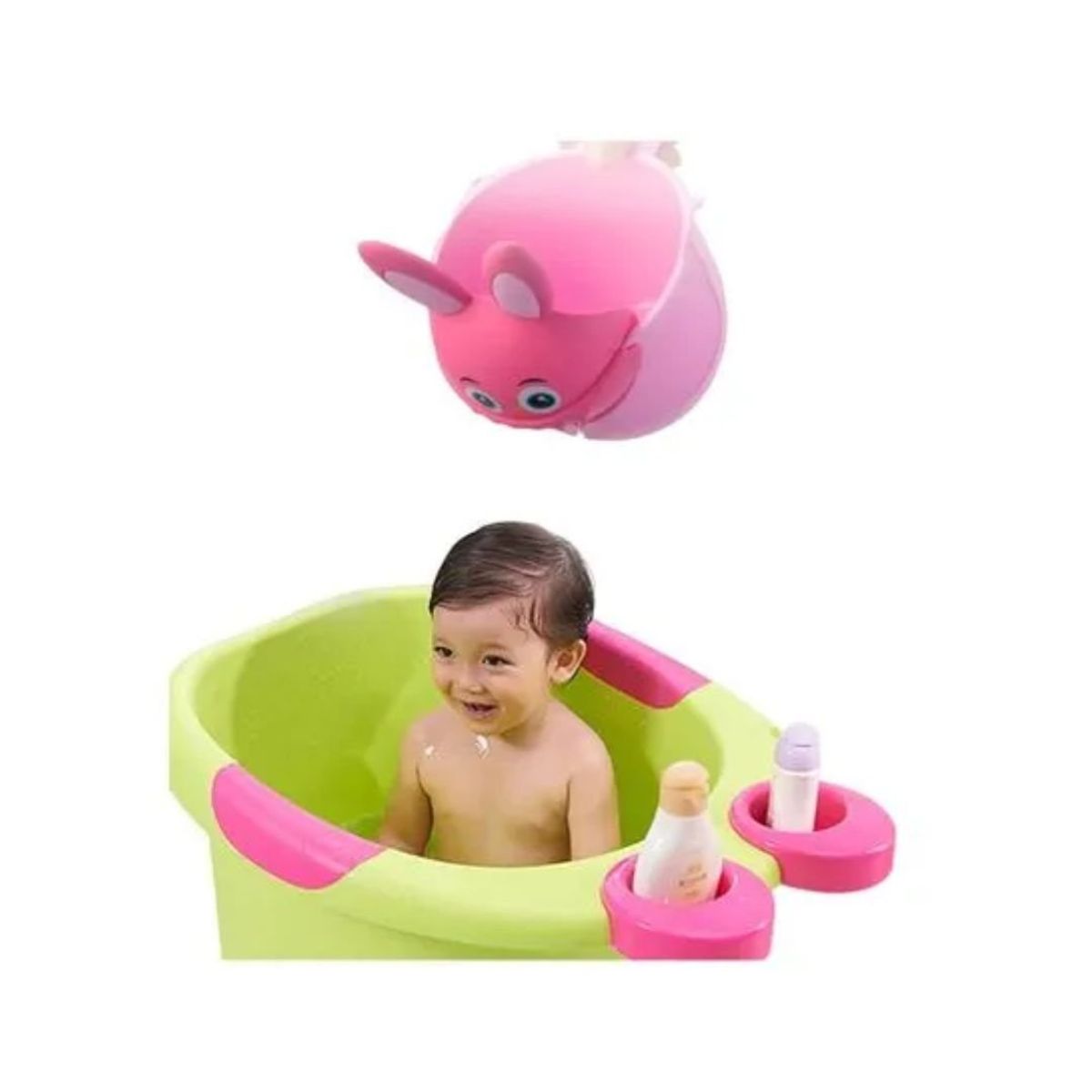 GENERICO - 2 Uni Jarra De Agua Para Enjuague De Baño Bebe Osito rosado