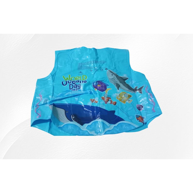 GENERICO - Flotador Chaleco Celeste Niños de 4 a 8 años