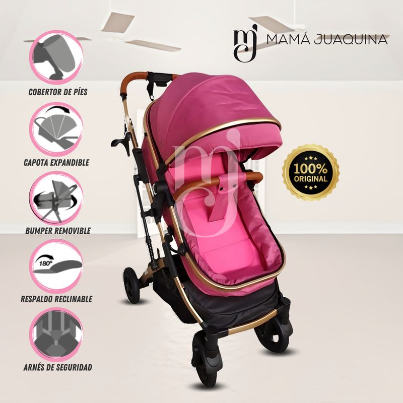 BABY KITS - Coche Moisés de Lujo «CALIFORNIA BABY» Edición Limitada Pink