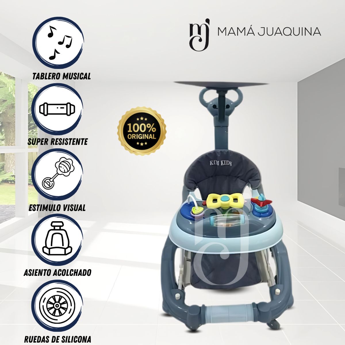 BABY - Andador Musical Didáctico «CARAMELLE» Dark Blue