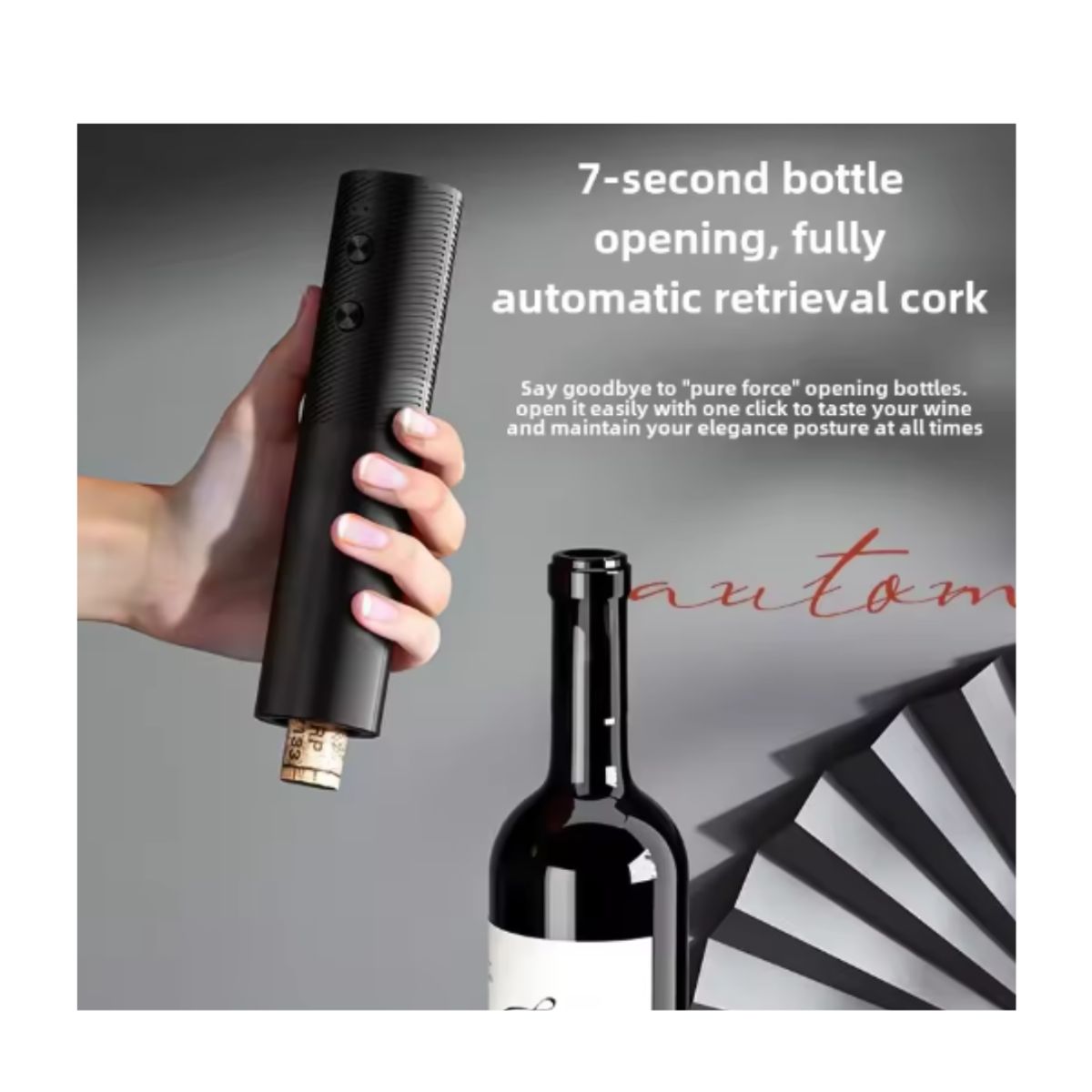 GENERICO - SACACORCHO A PILAS COLOR ENTERO