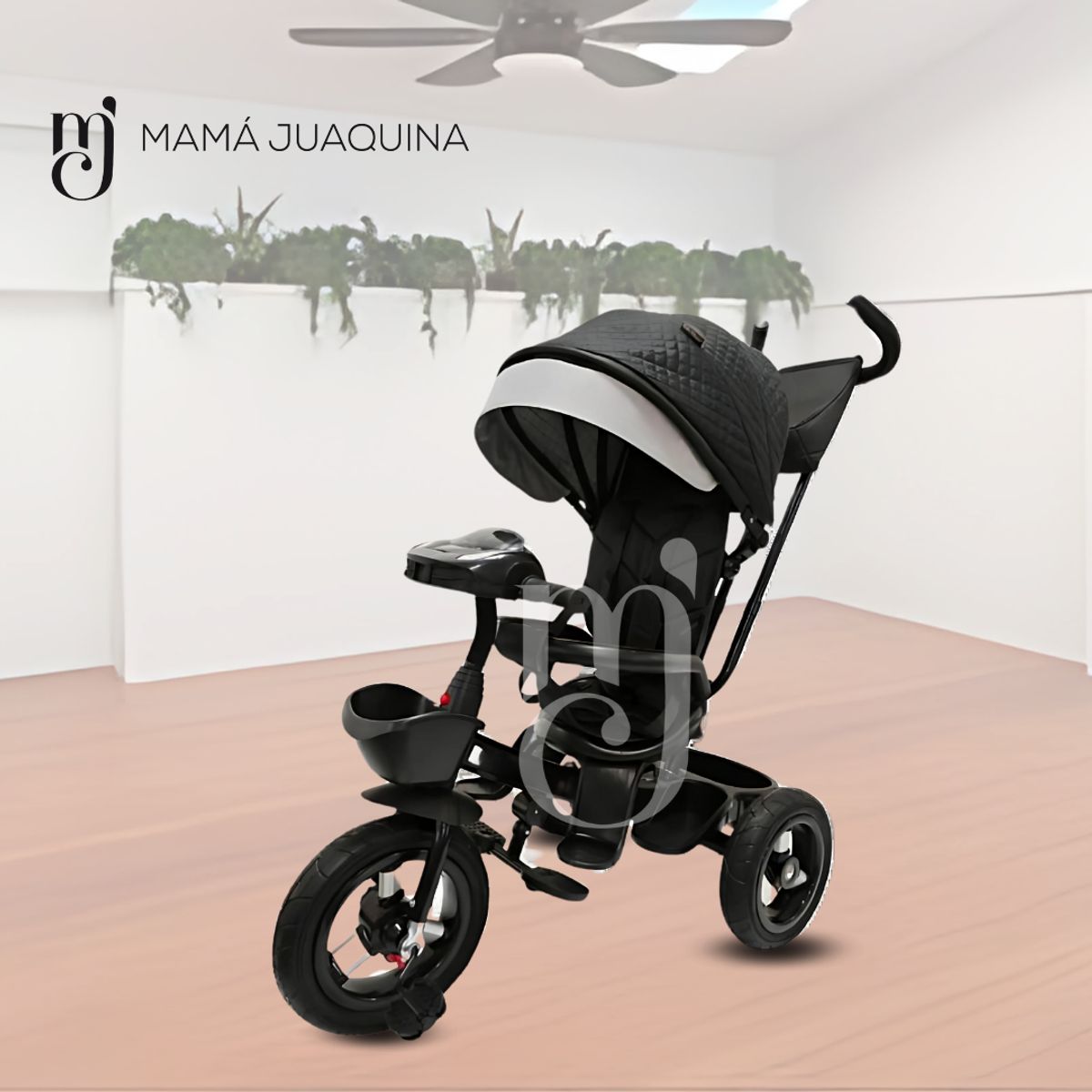 BABY KITS - Triciclo Guiador para Niños «RYMES» Black