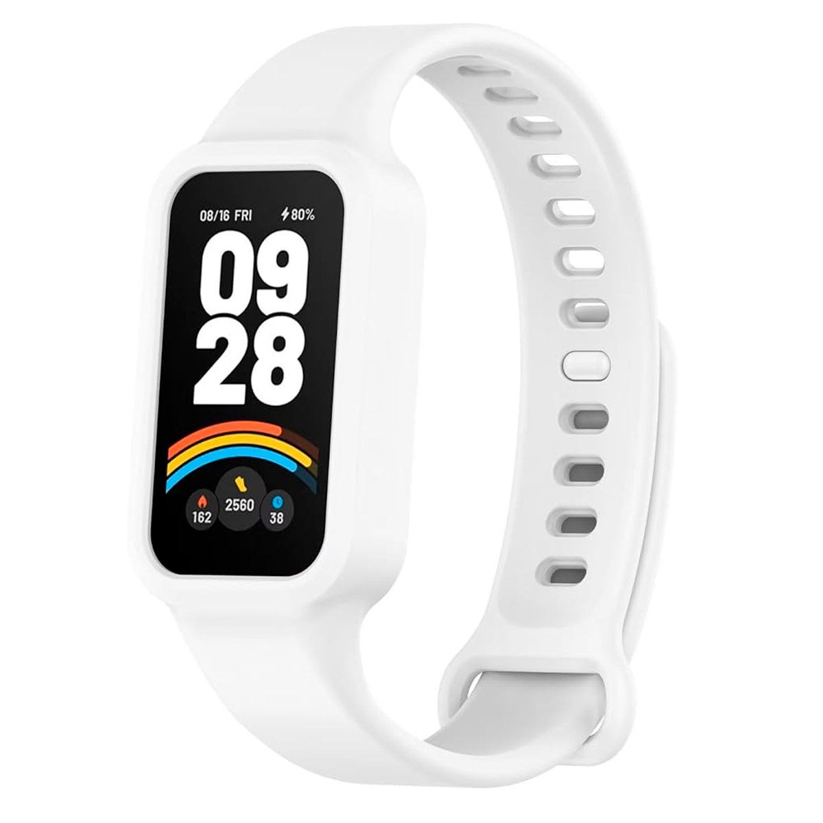 GENERICO - Correa Silicona para Xiaomi Smart Band 9 Active Blanco