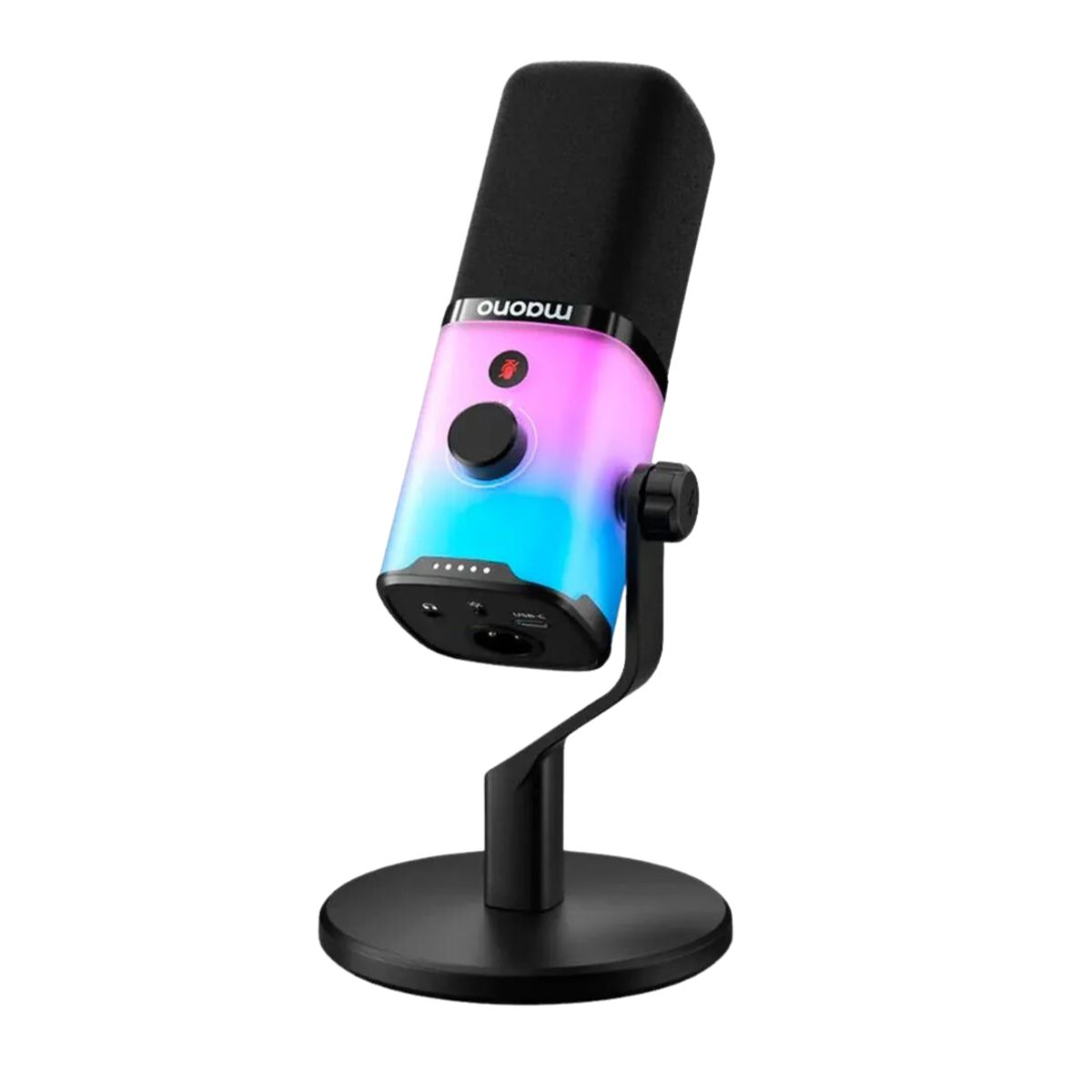 SEISA - Micrófono Profesional MAONO Microphone PD100X Luces RGB