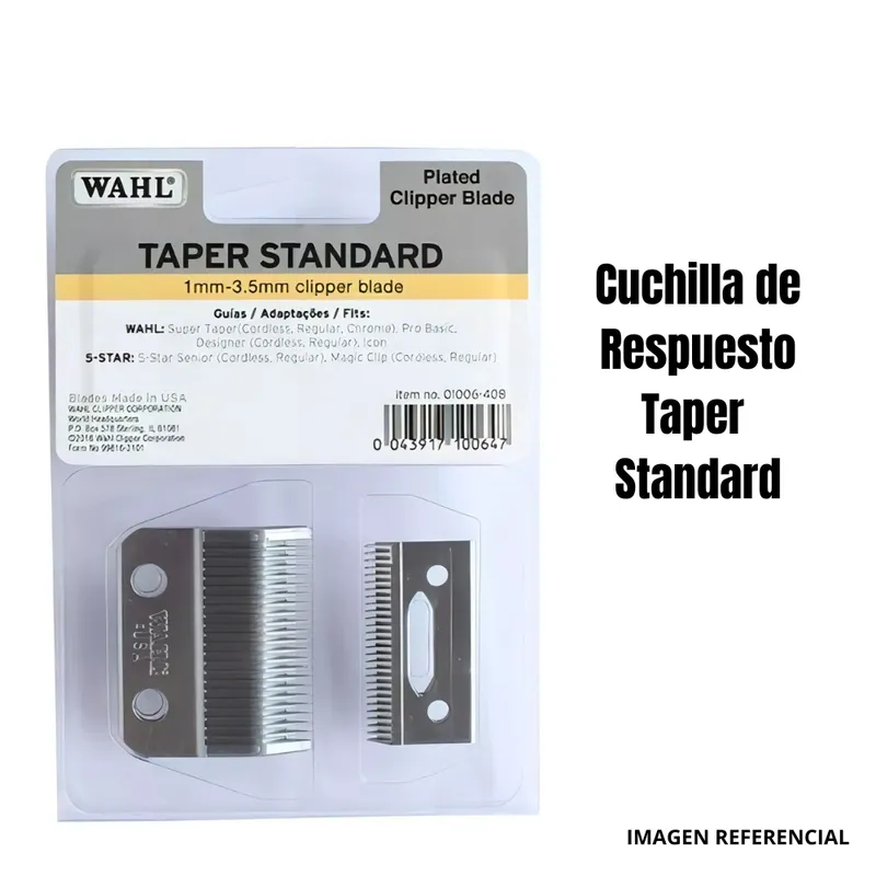 WAHL - Cuchilla de Repuesto Wahl 1 mm-3.5 mm Taper Standard