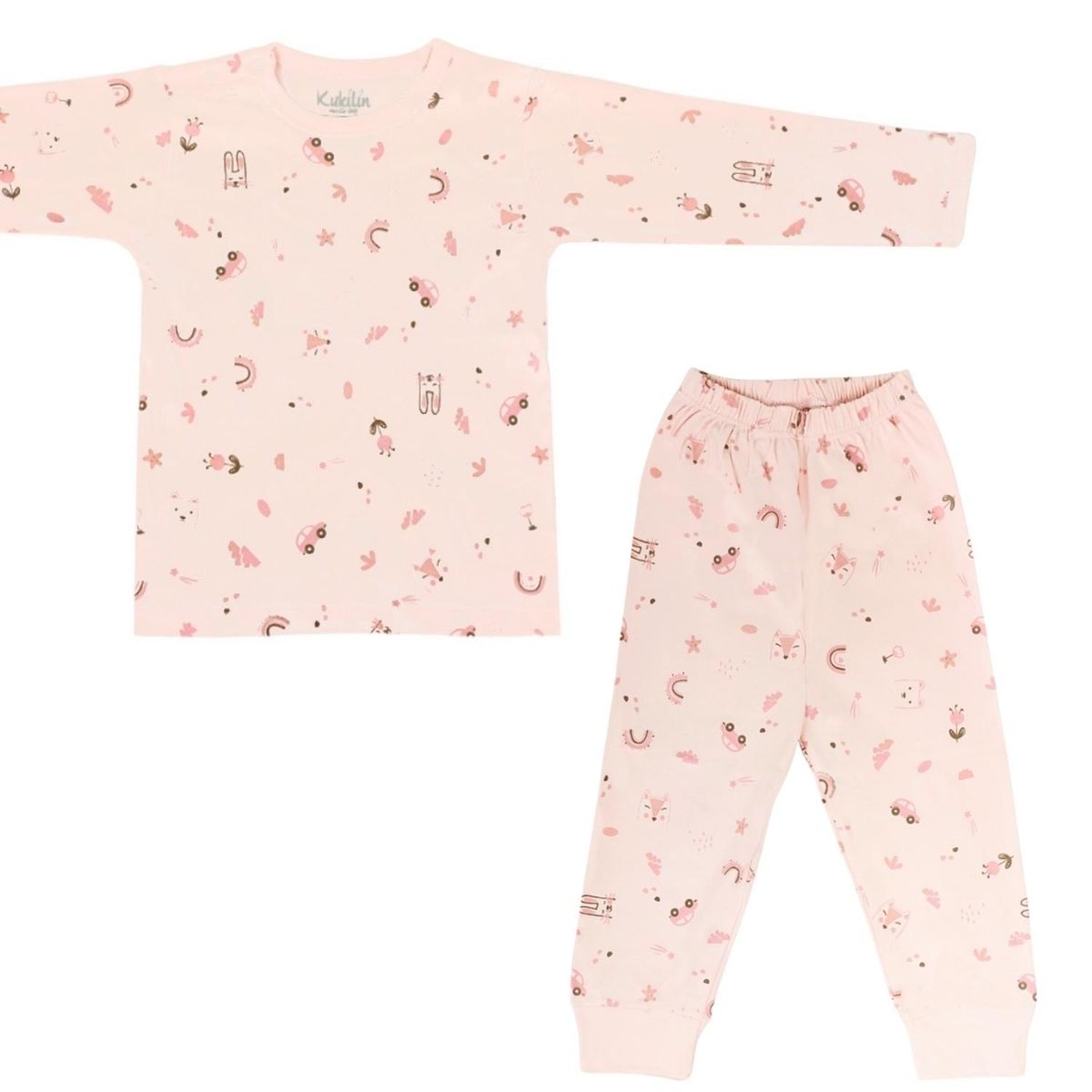 GENERICO - Pijama de Bebé de Algodón Suave - Estampado Infantil