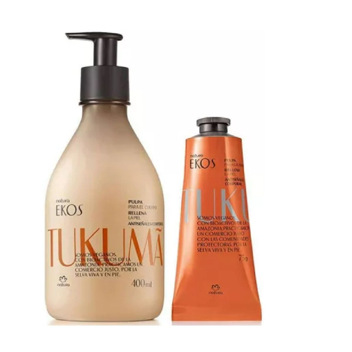 NATURA - Kit Ekos tukuma hidratante corporal y de manos 75gr