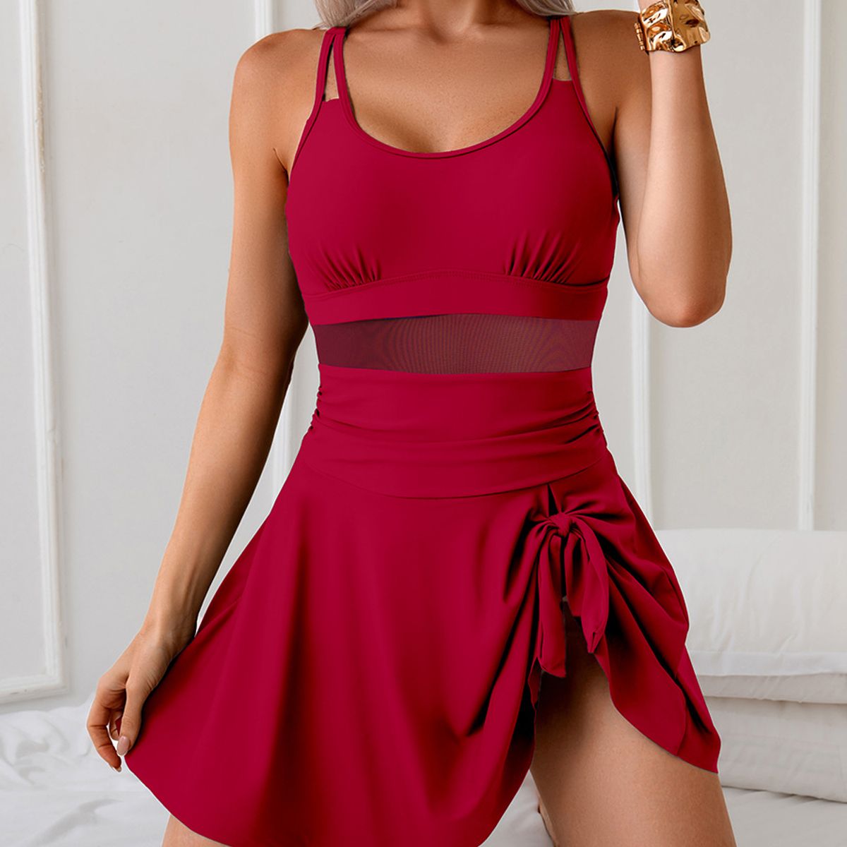 BLWOENS - Traje de baño Mujer - Rojo