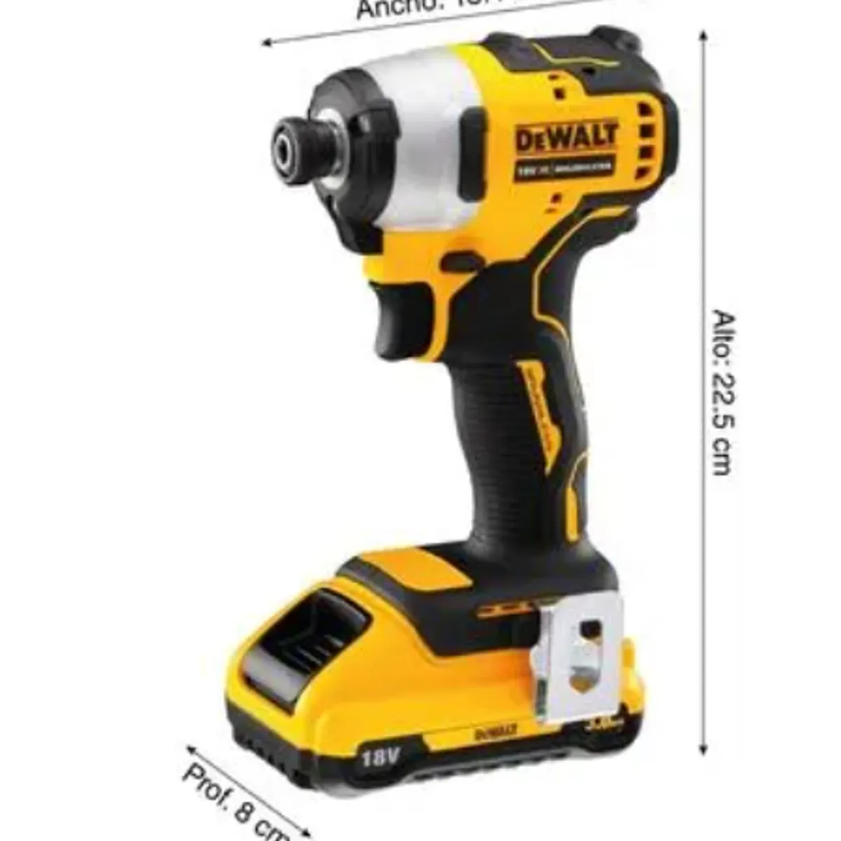 DEWALT - Atornillador de Impacto 1/4" Hex 20V XR 2 Bat y Carg Dewalt