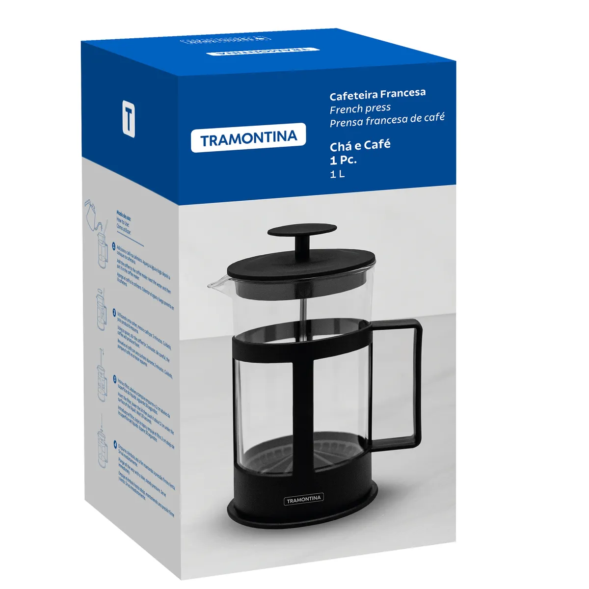 TRAMONTINA - Cafetera Frances TRAMONTINA 1 litro