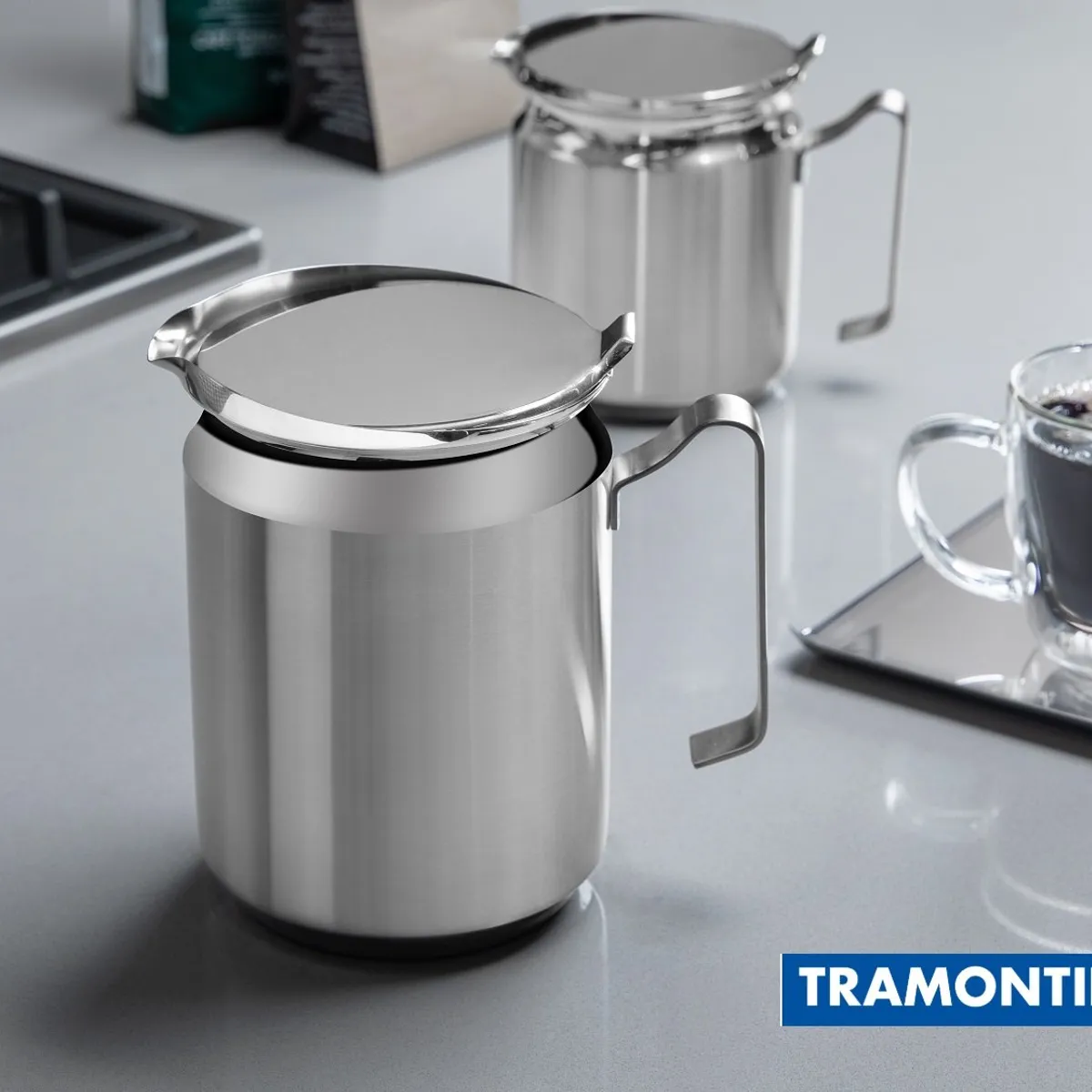 TRAMONTINA - Cafetera y Lechera  TRAMONTINA  10cm  - ORIGINAL