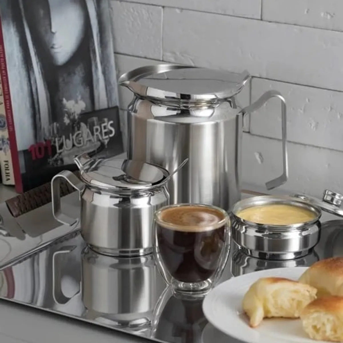 TRAMONTINA - Cafetera y Lechera  TRAMONTINA  10cm  - ORIGINAL