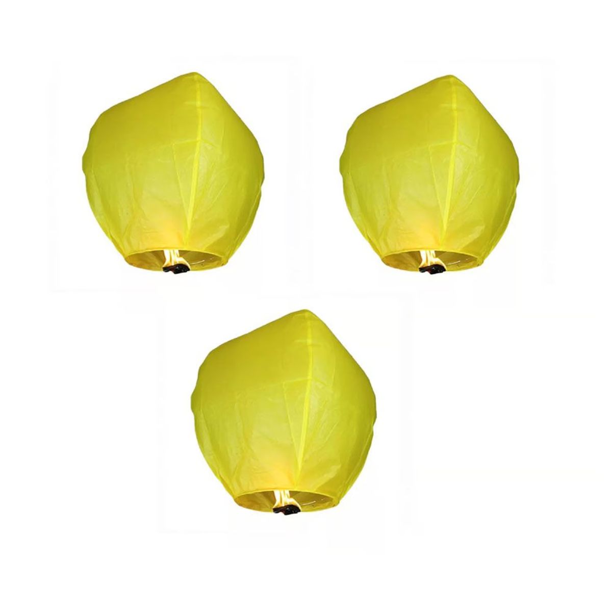 GENERICO - GLOBOS AEROSTÁTICOS DE CANTOYA PACK DE 4 UNIDADES - COLOR AMARILLO