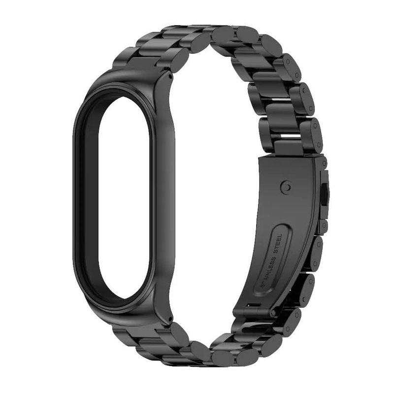 GENERICO - Correa de metal compatible con xiaomi mi smartband 8 - Negro