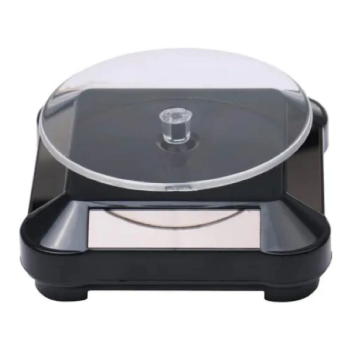 GENERICO - EXHIBIDOR MOSTRADOR GIRATORIO SOLAR Y PILAS - COLOR NEGRO