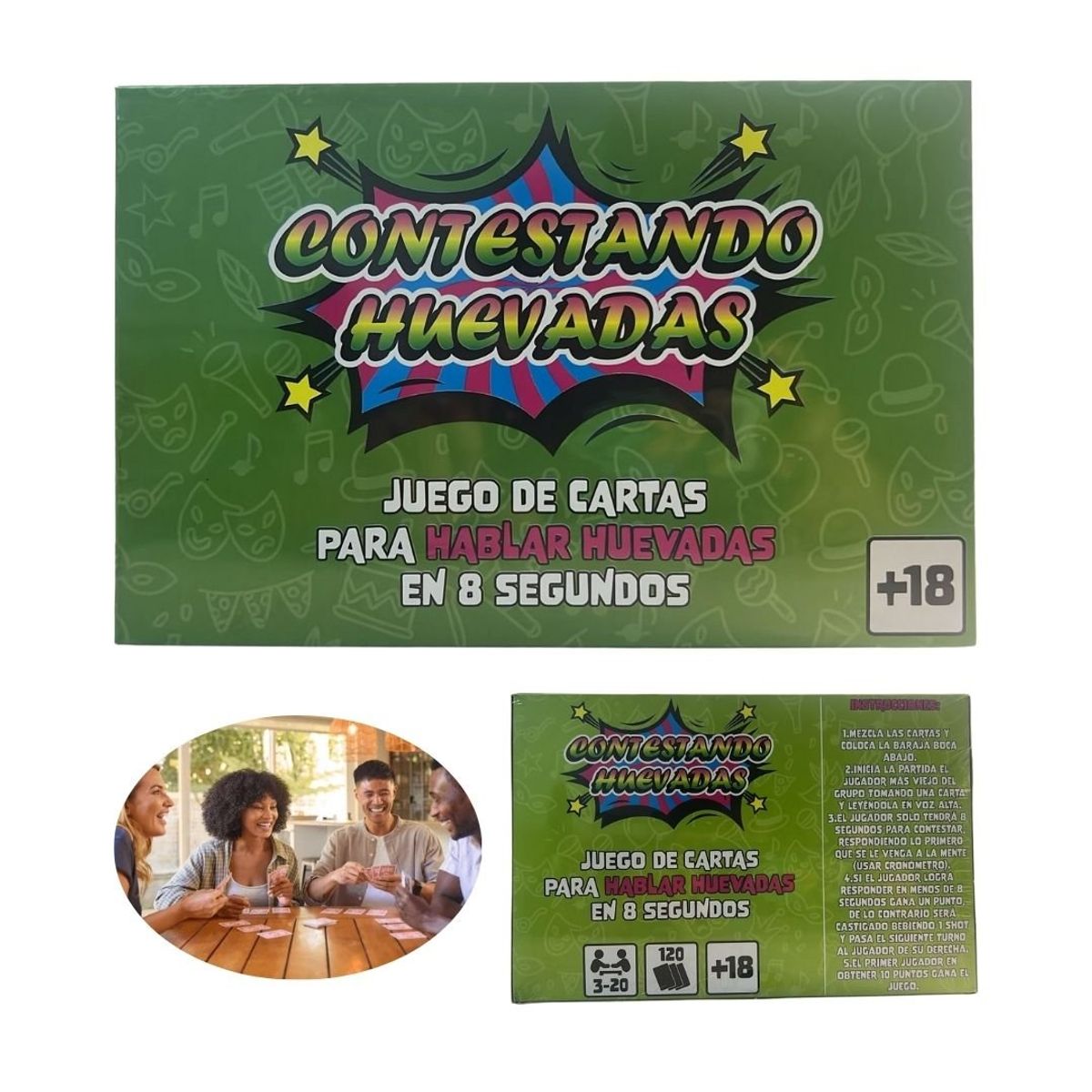 GENERICO - Juego De Mesa Contestando Hu3v4das +18Años