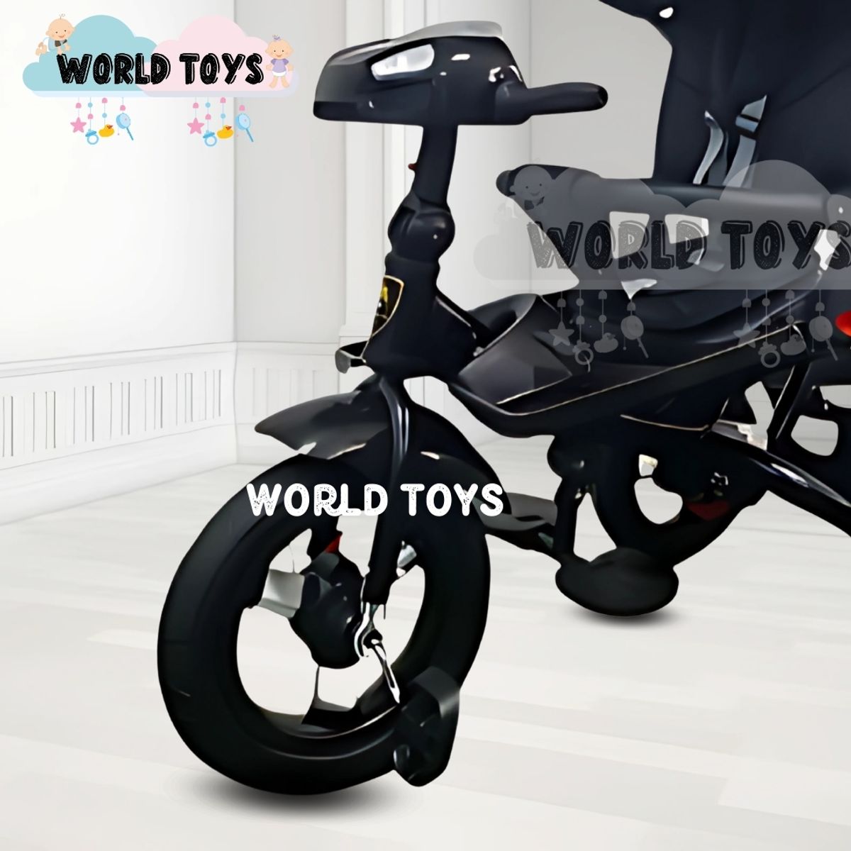 BABY KITS - Triciclo Guiador para Niños «EFABEL» Black