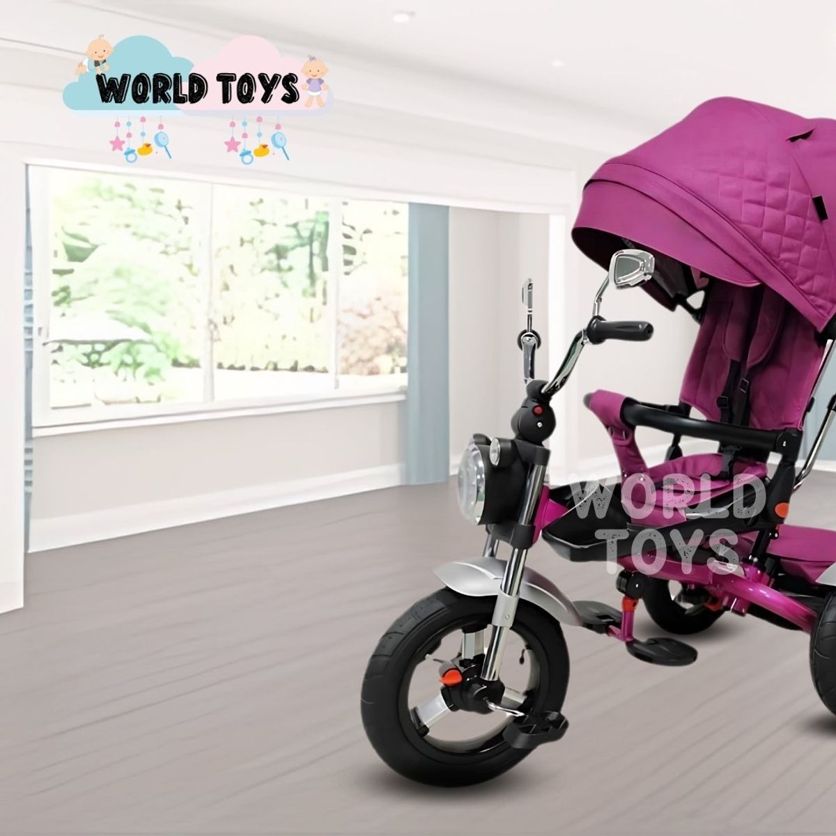 BABY KITS - Triciclo Guiador para Niños «GLINDE» Pink