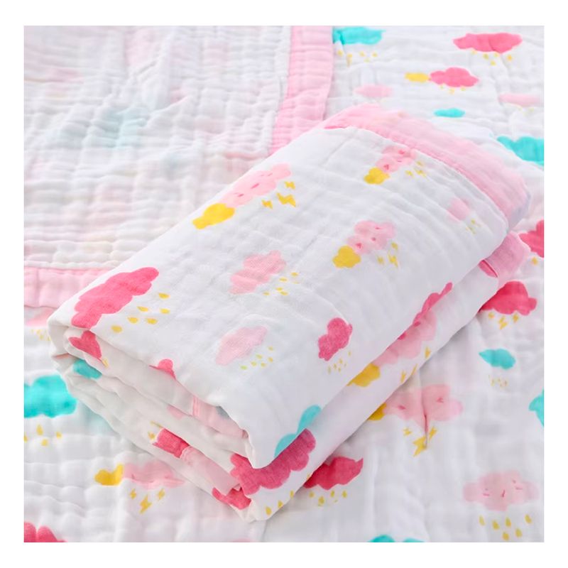 GENERICO - Manta de Muselina para Bebé 100% Algodón 6 Capas