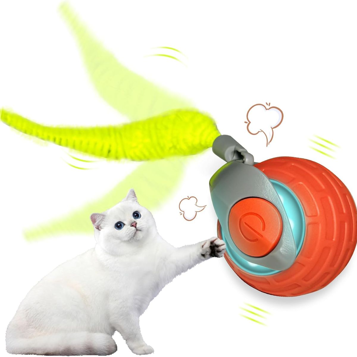 GENERICO - Juguete Interactivo para Gatos Pelota Inteligente con Cola