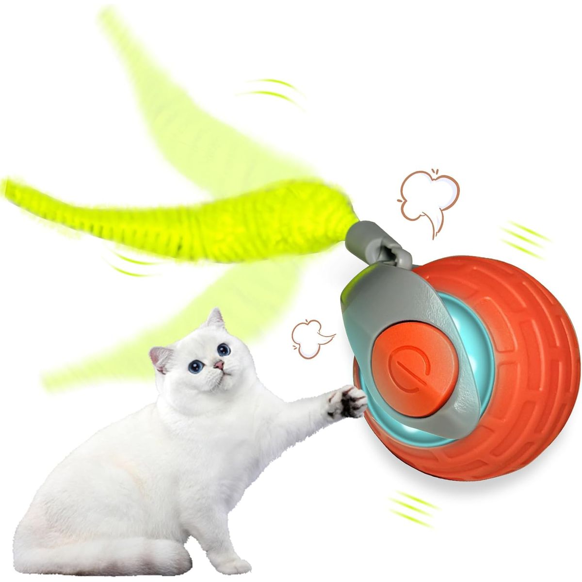 GENERICO - Juguete Interactivo para Gatos Pelota Inteligente con Cola