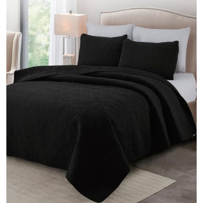 CASATEX - Cubrecama King + Juego de Sábanas 100% Algodón - 5 piezas