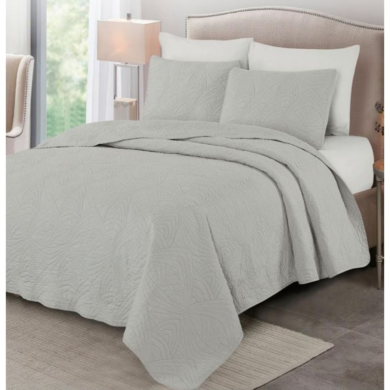 CASATEX - Cubrecama Queen + Juego de Sábanas 100% Algodón - 5 Piezas