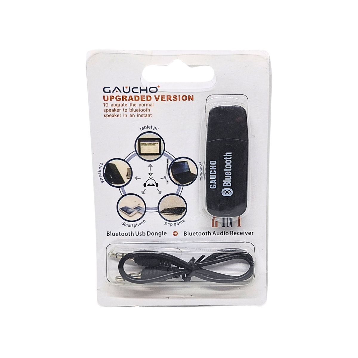 GENERICO - Receptor Bluetooth Dual Plug y Usb Para Autos  parlantes Gaucho