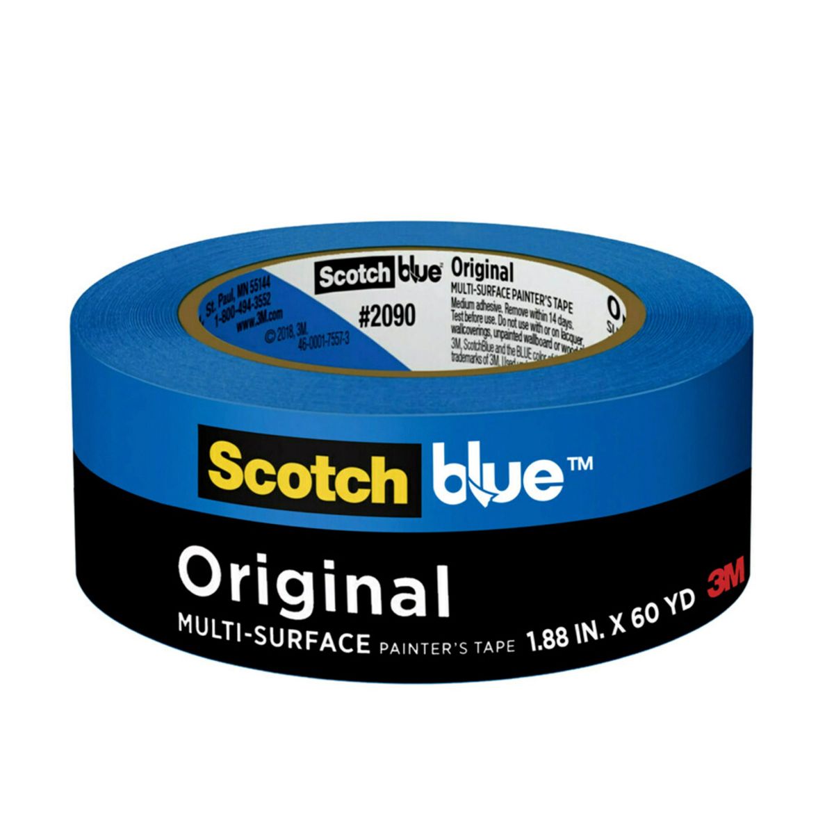 MARCA - Cinta Masking Tape Azul Scotch-Blue, 48 Mm X  54,8 M
