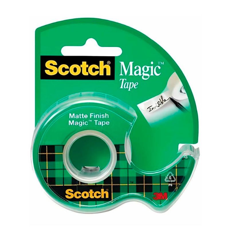 MARCA - Cinta Scotch Mágica con Dispensador 810 18mm x 33m