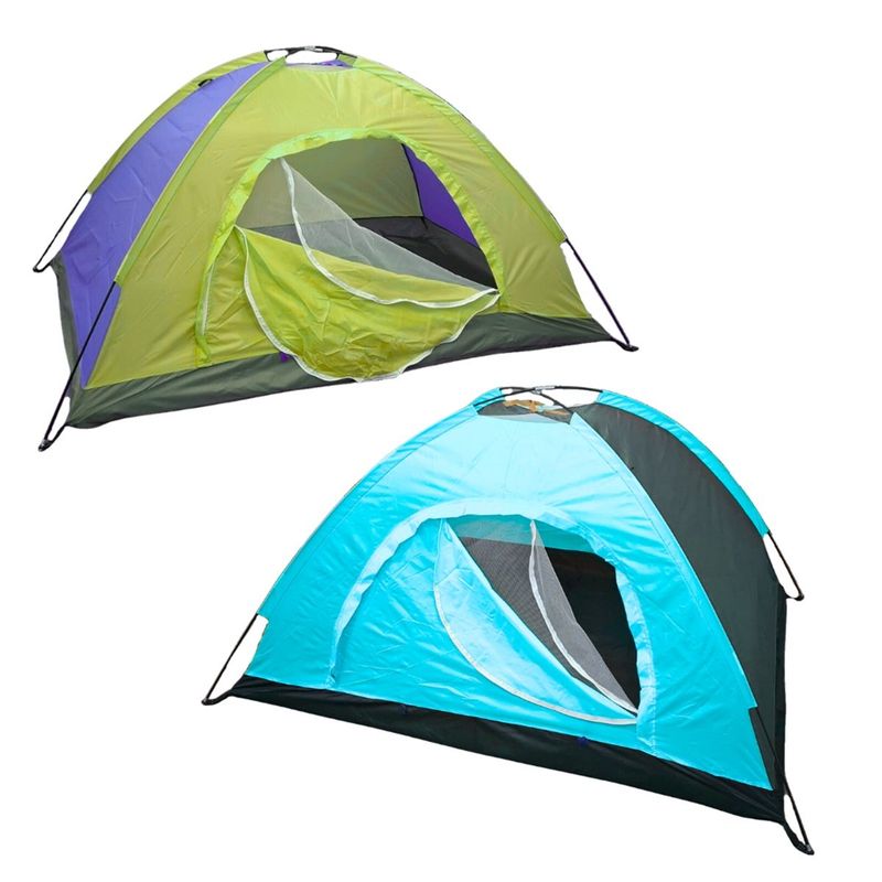 GENERICO - Carpa para 4 personas Liviano Resistente Impermeable 2mx2m