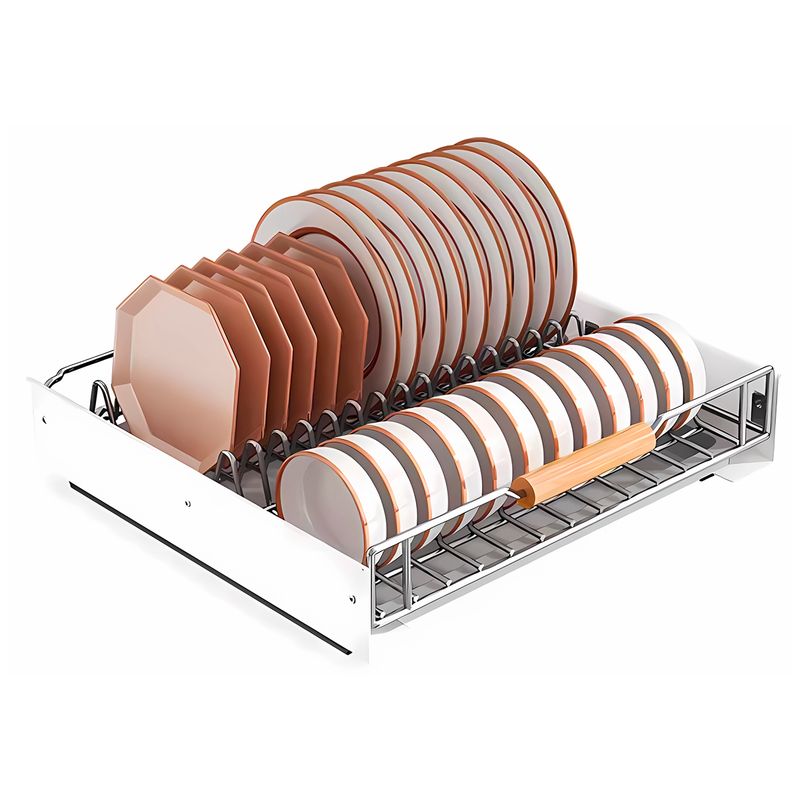 GENERICO - Organizador escurridor de platos extraíble deslizable