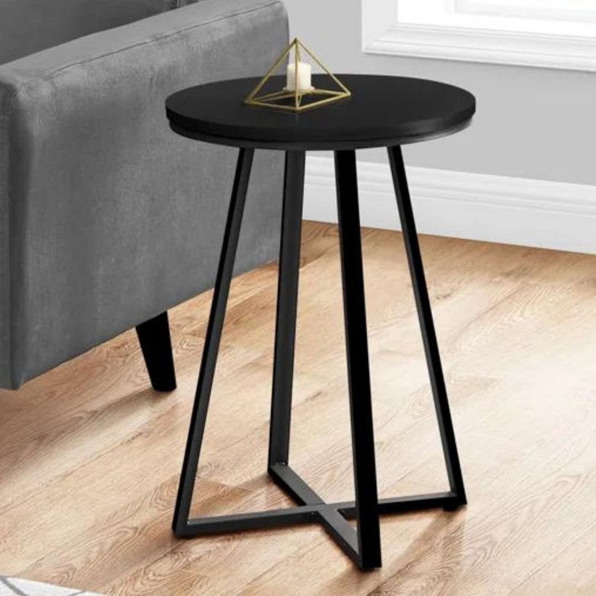 GENERICO - Mesa Auxiliar Cosmo Negro Coricha Home