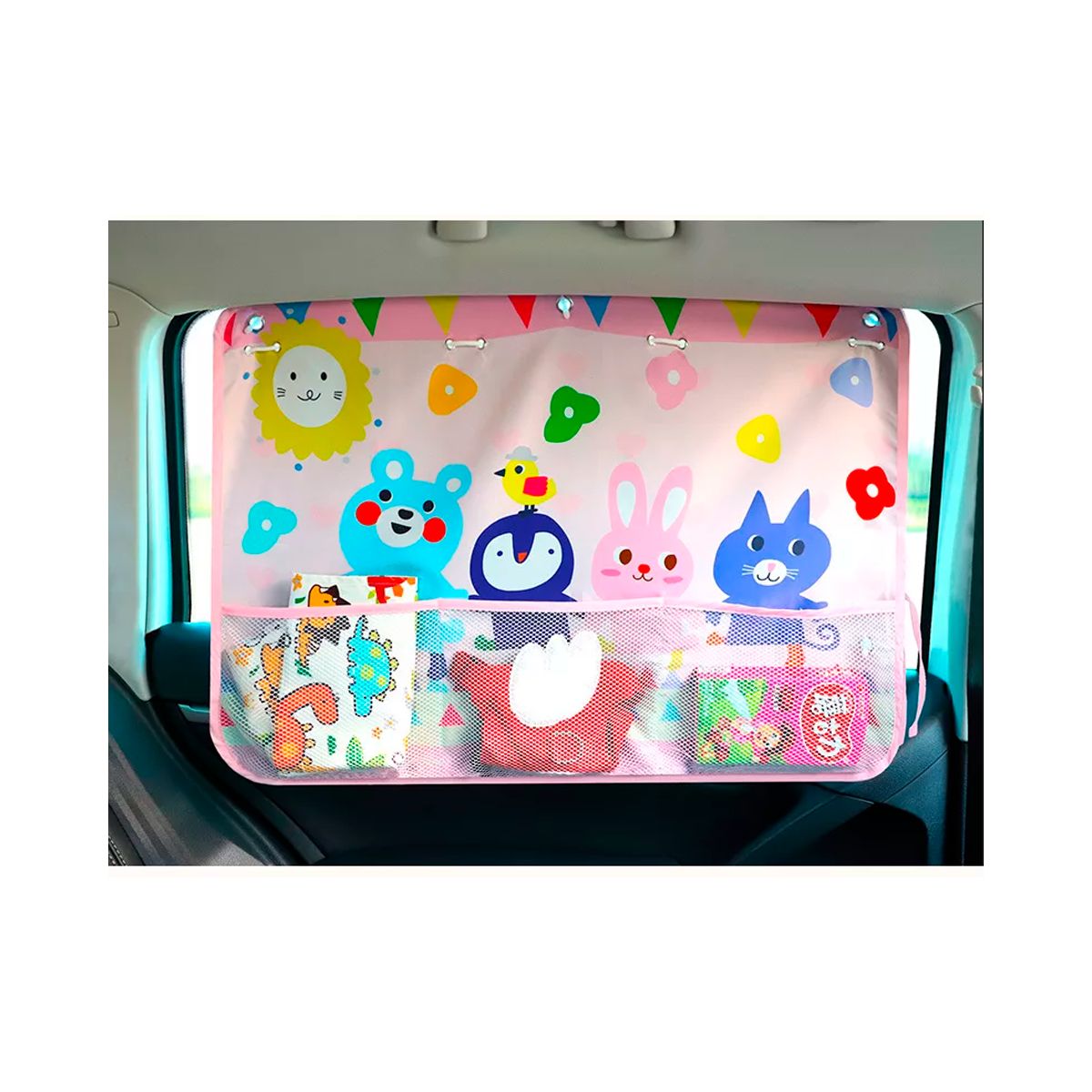 GENERICO - Cortina para ventana de Auto Animales