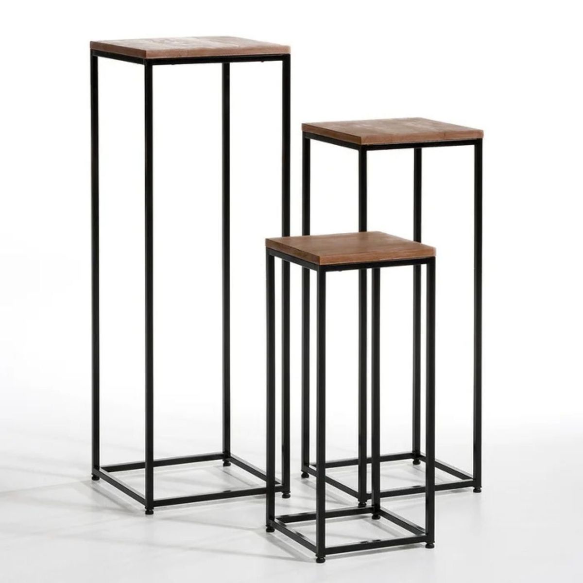 GENERICO - Set de Mesas Auxiliares Matrioska Caramelo Coricha Home