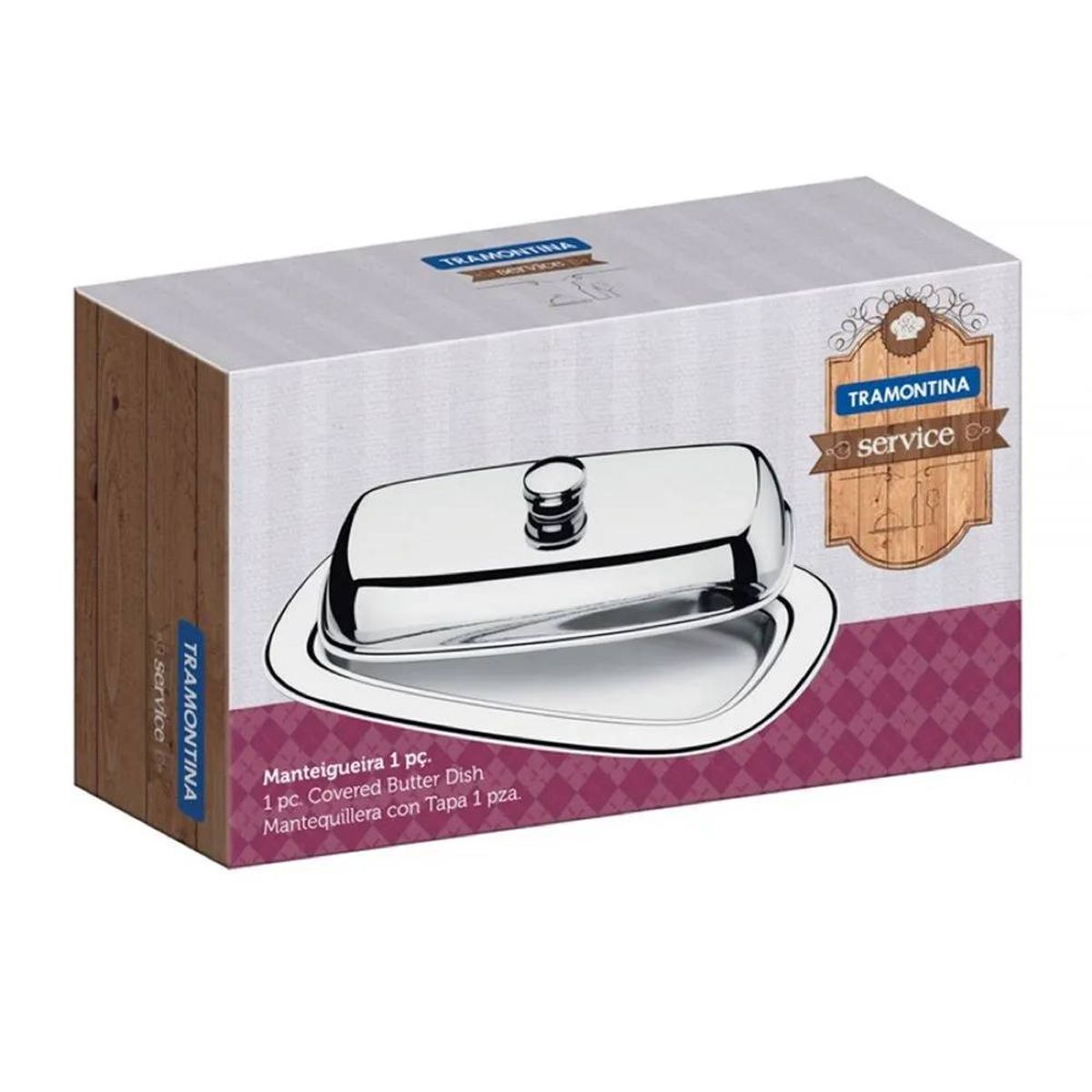 TRAMONTINA - Mantequillera Con Tapa Service Tramontina - 10109020