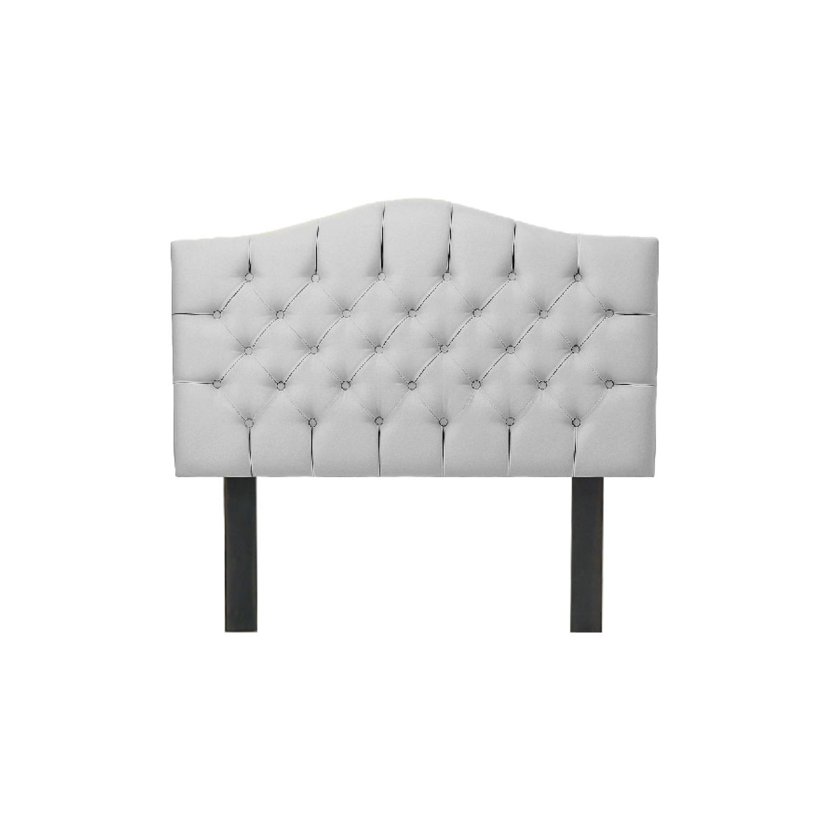 MUEBLES MACRUMO - Cabecera Alta Varsovia de 2 Plz - Color Gris Plata