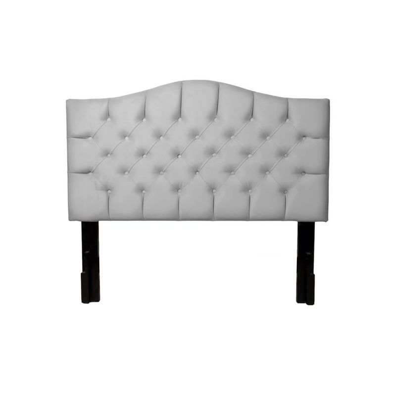 MUEBLES MACRUMO - Cabecera Alta Varsovia de 2 Plz - Color Gris Plata