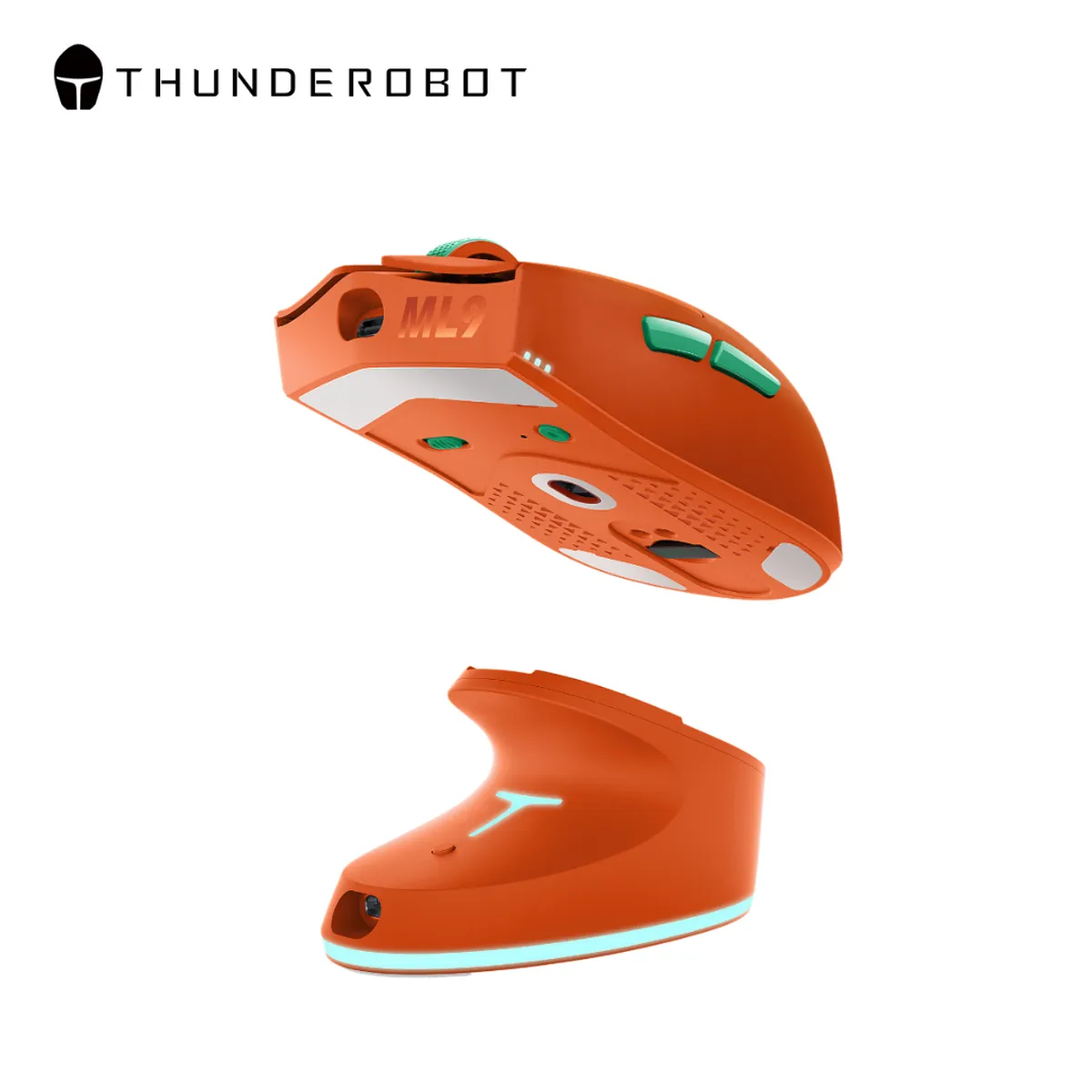 THUNDEROBOT - Mouse Gamer Inalámbrico Thunderobot ML9 Mini 8k Hz 30000dpi Con Base