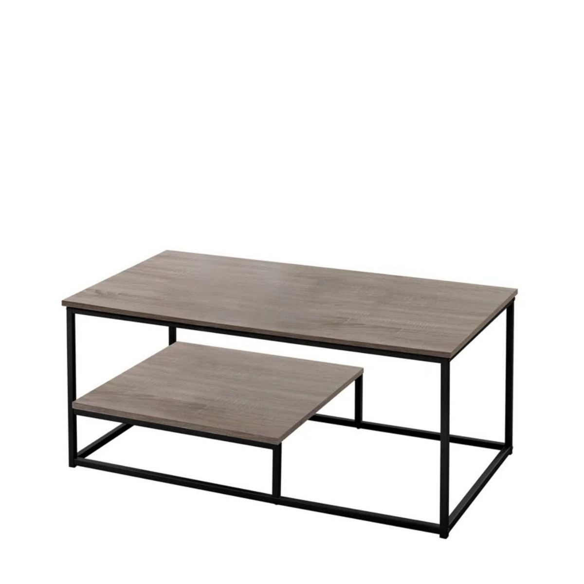GENERICO - Mesa de Centro Industrial Batons Espresso Coricha Home